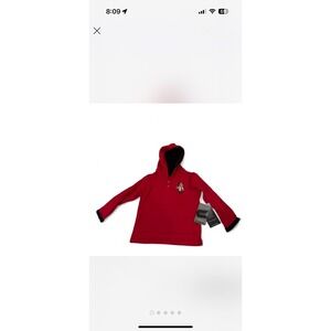 Colosseum NCAA Toddler Pullover Hoodie Red Applique‎ Size 2T